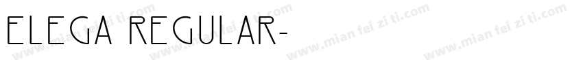 Elega Regular字体转换